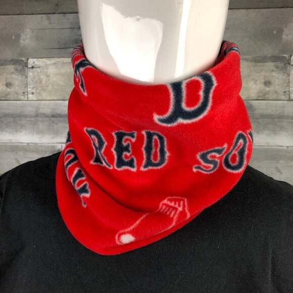 MLB Boston Red Sox Baseball neck gaiter neck warmer fleece Scarf Tube gator - Picture 2 of 10
